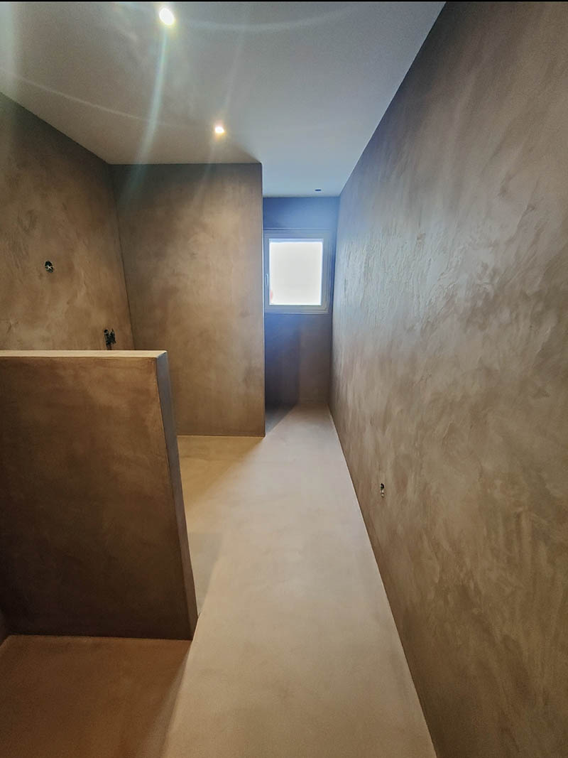 salle de bains beton cire